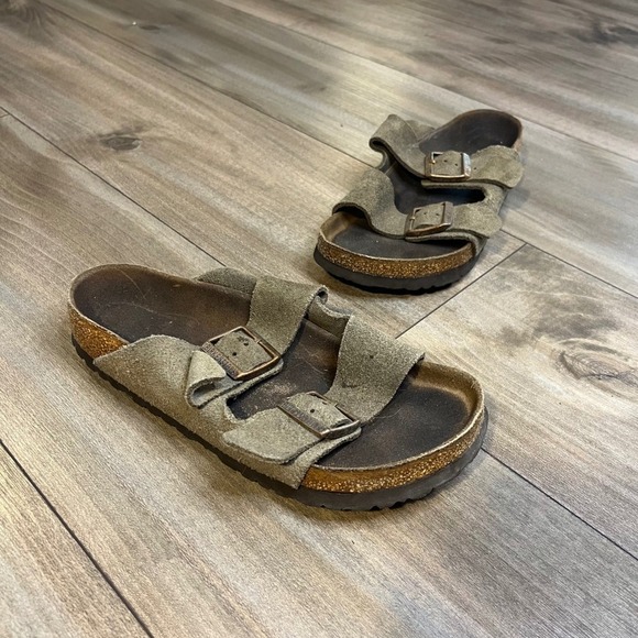 Birkenstock Shoes - Birkenstock Arizona Suede Leather Sandals Women's Size EU 39 US 8